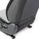 Front seats Car Performance, 2 pcs, Fiberflax (Len), Romb, Gray