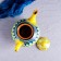 Rishtan ceramics "Patterns", 1000 ml, yellow