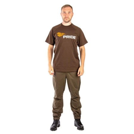 Pride Logo T-shirt, cotton, dark brown, rr XS-2