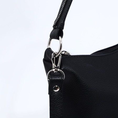 Magic bag "Olivi" with lightning, external pocket, black color-5