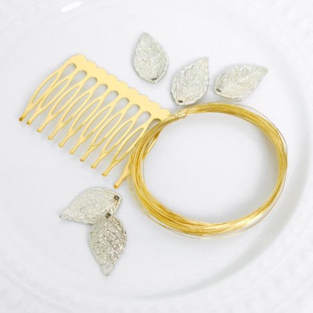 Set for creativity. Wedding scallop "Delicate gold"-3