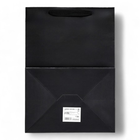 Gift package, with a window, 35 x 25 x 18 cm, black-1