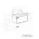 Tumbling under the Aquaton Liberty shell, 90 cm, 1 box, color of oak Elvezia, white glossy