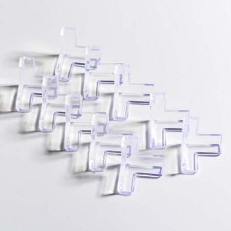 Set protective pads on corners, 10 pcs., Silicon-3