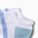 Women's socks shortened "cat", white/blue/gray color, river 23-25