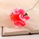 Artificial flowers "Crisp" D-11 cm H-27 cm, bright pink