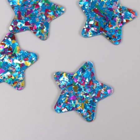 Decor for the work of acrylic bilateral "Brilliant Star" 3.9x3x0.2 cm