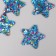 Decor for the work of acrylic bilateral "Brilliant Star" 3.9x3x0.2 cm