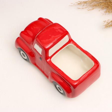 Kashpo "Truck" red, 14x8x7.5cm-4