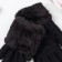 Gloves female thermo, black color, size 18-20