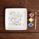 Set a plate for coloring "Snowmen" paint 3 centrals 2 ml, brush