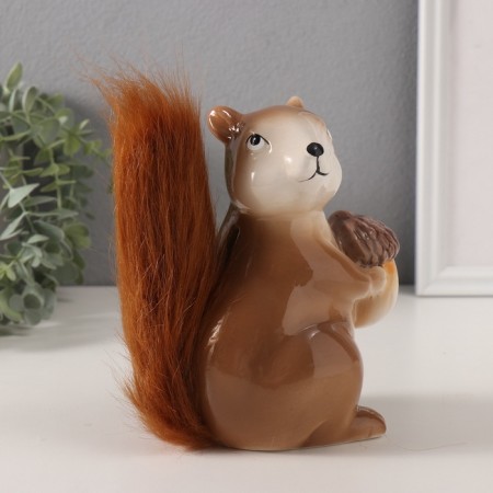 Piggy bank Ceramics "Squirrel with stoolen" 9x13x15.5 cm-4
