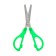 Chancellery scissors 13 cm, plastic handles, rounded ends with a ruler, MIX case