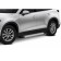 Thresholds for the car "Silver" Rival for Mazda CX-9 II 2016-n., 193 cm, 2 pcs., Aluminum, f193al.3803.2