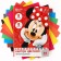 Cardboard color, A4, 8 sheets, 8 colors, non -unilateral, in a folder, 220 g/m², Minnie Mouse
