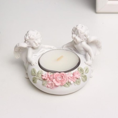 Souvenir "2 Angel with a candle" 5.5x9x7 cm