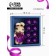 A set of soap roses in a box is 8 pieces, purple-white with a bunny