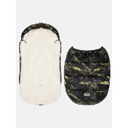 Winter envelope Snowy Baby, height 105 cm, color marble/black-12