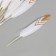 Decorative goose “triangles” white with gold h = 10-15 cm