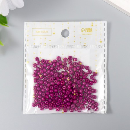 Glass beads 6/0 "eggplant" 15 grams-2