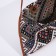 Shopper bag on magnet, brown color