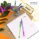 Ballpoint handle Munhwa MC Gold LE, node 0.5 mm, blue ink, rubber emphasis, Mix case