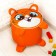 Tiger toy “Tiger”, soft, 40 × 40 cm, orange color