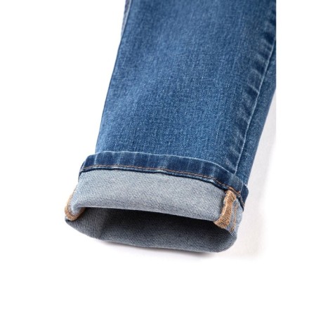 Women's jeans modeling with high planting Contte Elegant, size XS, blue color-7