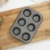 Baking uniform “Centure”, 27 × 18 × 3 cm, 6 cells, anti -stick coating, black color