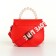 Baby bag on the valve, the color is red