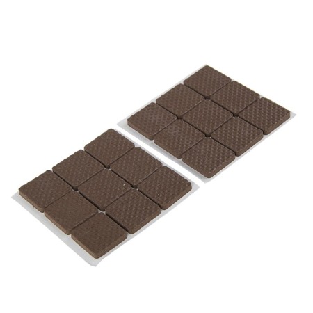 Laying furniture square tundra, size 25 x 25 mm, 18 pcs., Polymer, brown-1