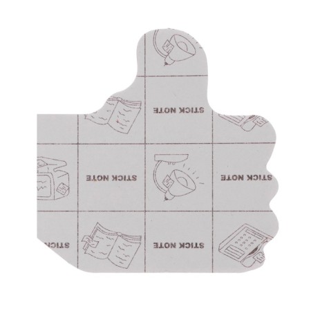 Block with a sticky edge "Figures", fluorescent, 30 sheets, mix-20
