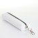 Key of zipper, length 16 cm, ring, carbine, white color