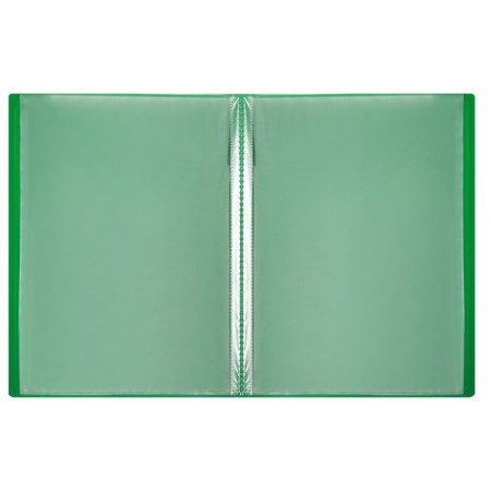 Folder with 10 A4 inserts, 500 μm, calligrata, texture "sand", green-3