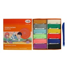 Plasticine 12 colors 156 g, (6 classic + 6 pearly) gamut 
