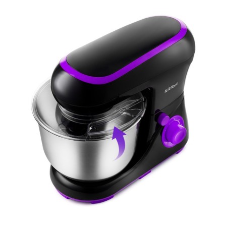 Mixer KitFort KT-3046-1, Planetarny, 1300 W, 5 l, 6 speeds, black-violet-4