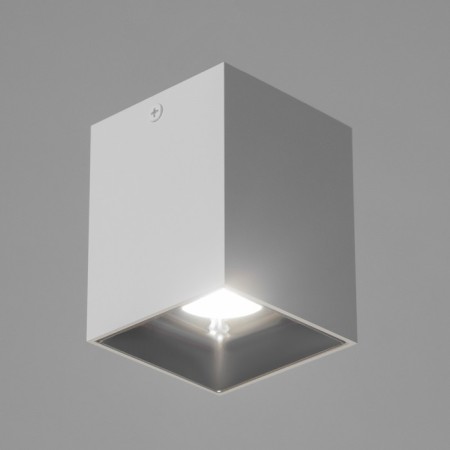 Lamp "Cube" LED 4000K 10W DIM220 White silver 7.5x7.5x9.5cm-1