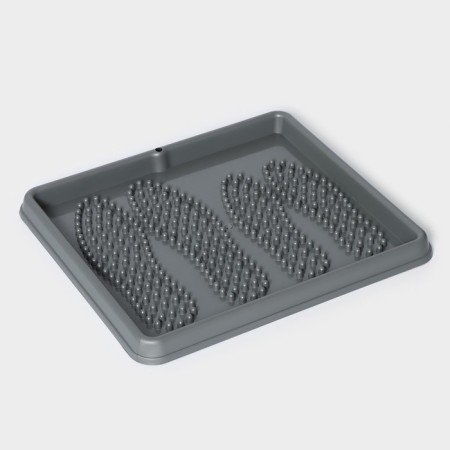 Shoe tray, 43.5 x 39 cm, small (gray)