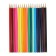 Pencils 18 colors "machine", wooden case, triangular