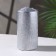 Candle - cylinder "Vintage", 5x10 cm, silver