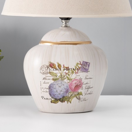 Table lamp with lampshade Risalux "City", E27, 40 W, 30 × 30 × 43 cm-3