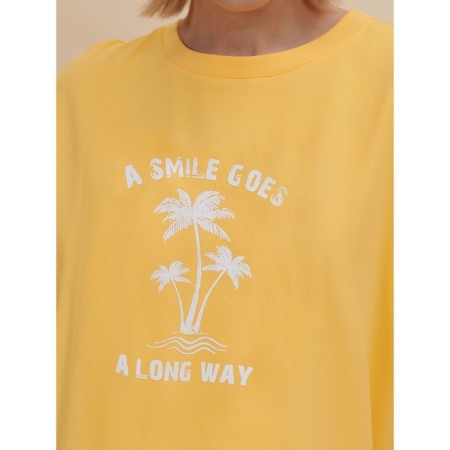 Female dress, size m, yellow color-3