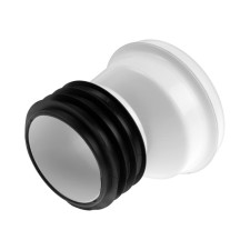 Fan pipe for toilet Orio S-9970, eccentric, 20 mm, with a cuff, l = 132 mm