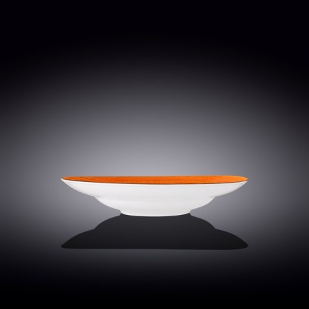 Deep plate Wilmax England Spiral, D = 25.5 cm, 350 ml, Orange color-1