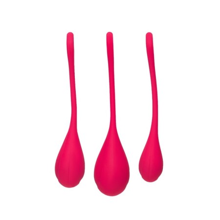 A set of vaginal balls Satiffyer yoni, silicone, red, Ø 2 cm-1
