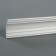 Ceiling skirting board 08018E, white 70x40x2000 mm