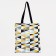 Bag-goper is bilateral, without fastening, outer pocket, black/multi-colored color