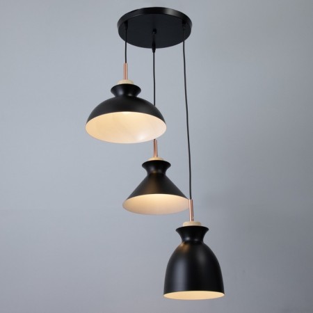 Lamp Bayerlux "Varmo" 3he27 40W black 41x41x25-125cm-1