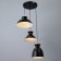 Lamp Bayerlux "Varmo" 3he27 40W black 41x41x25-125cm
