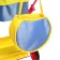 Stroller Puppet No. 4, blue-yellow color